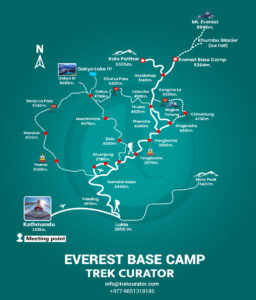 everest basecamp trip map - trek map