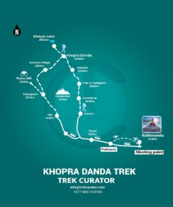 Khopra dada trek trip map