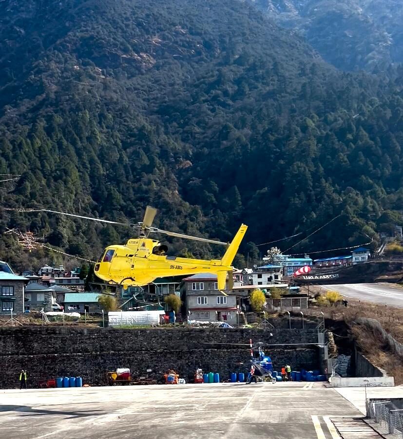 klathamndu helipad-Luxury Everest Base Camp Trek With Helicopter Return lukla
