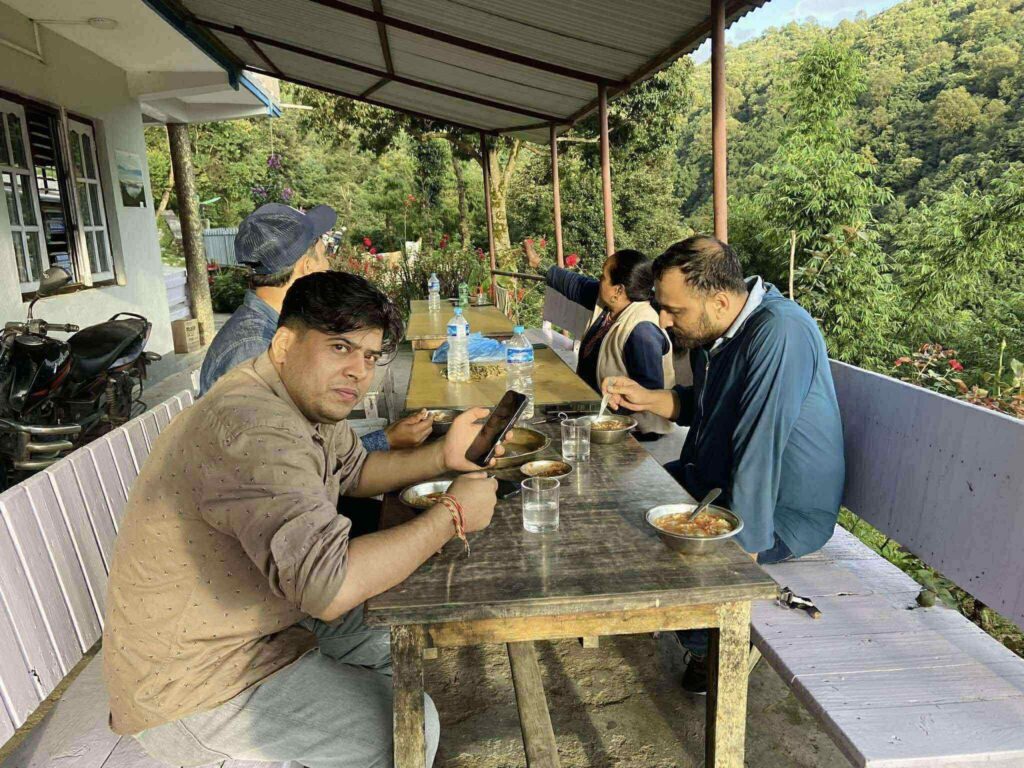Chisapani sundarijal hike lunch place