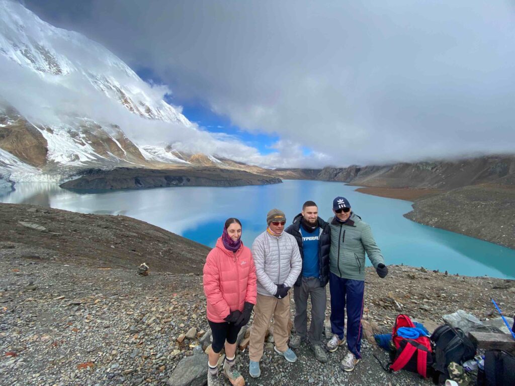 Tilicho lake - group photo