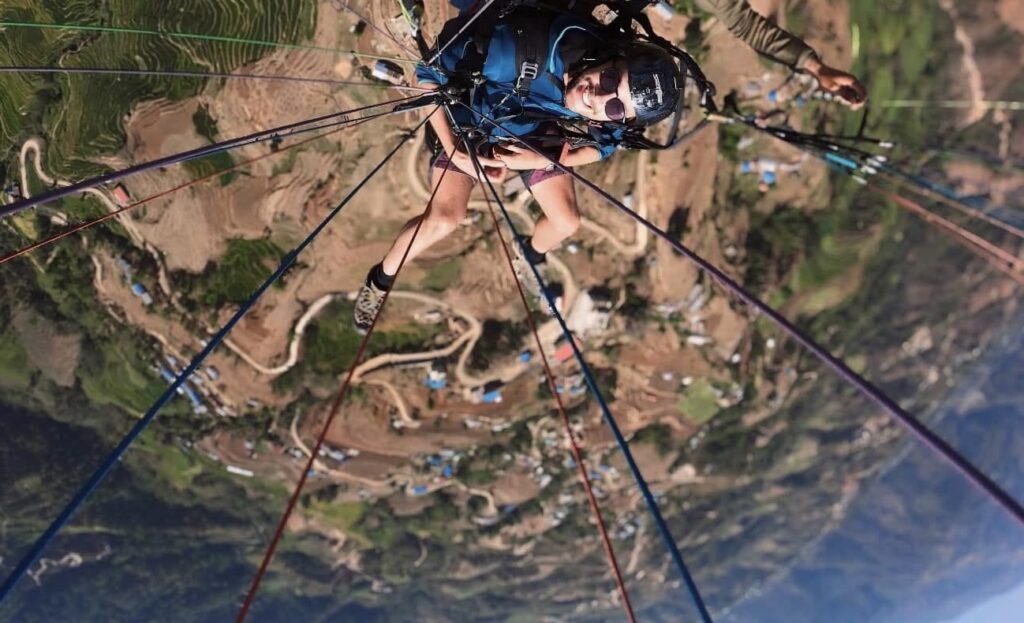 Paragliding in Kathmandu Nepal